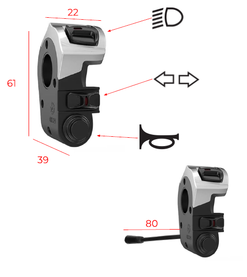 US URBAN URBANPRO URBANDUALPRO Interruptor