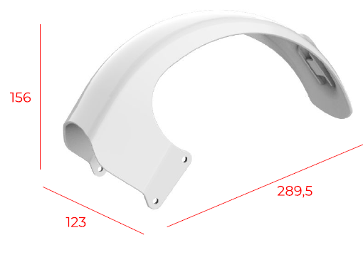 US Rear mudguard
