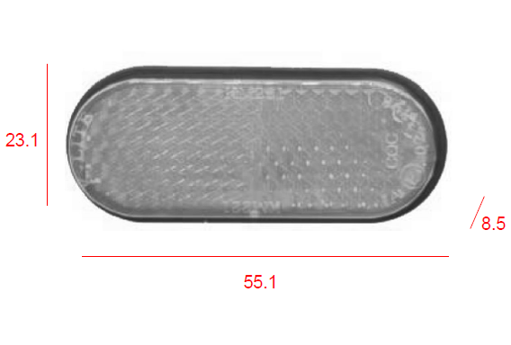 US Reflector KM221/White/Tape